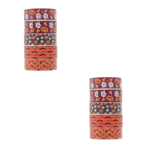 VILLCASE 2 Sätze Halloween Washi Tape Feiertags Halloween Dekorationen Buntes Klebeband Süßes Klebeband Zubehör Ästhetische Aufkleber Masking Tape Halloween Bastelverpackung 5 Rollen * 2 VILLCASE 2 Sätze Halloween Washi Tape Feiertags Halloween Dekorationen Buntes Klebeband Süßes Klebeband Zubehör Ästhetische Aufkleber Masking Tape Halloween Bastelverpackung 5 Rollen * 2 von VILLCASE