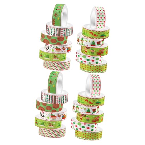 VILLCASE 2 Sätze Handkontoband Dekorativ Dekorationen Washi-tape-masse Scrapbook-diy-klebebänder Klebeband Für Scrapbooking Geschenkverpackungsband Colorful 12 Rollen * 2 von VILLCASE