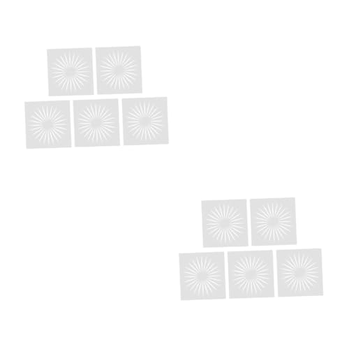 VILLCASE 2 Sätze Hohle Malschablonen Kinderhandwerk Zeichnen Schablonen Für Bausatz Malvorlagen Für Schablonen Für Wandbemalung Zeichnungsvorlagen Weiß 10 Stück * 2 von VILLCASE