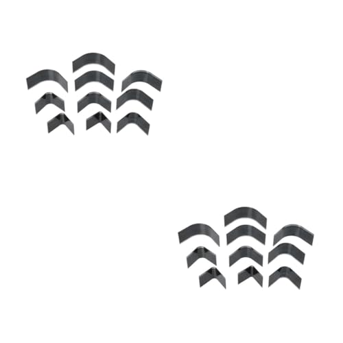 VILLCASE 2 Sätze Ledermesser Schimmelpilzset Cutter Rundschneider Aus Leder Lederstanzwerkzeug Runder Schneidstempel Diy Stanze Kohlenstoffstahl Schwarz 10 Stück * 2 von VILLCASE