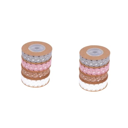 VILLCASE 2 Sätze Selbstklebende Verpackungsbänder Geschenkband Seidenband Accesories Bandumwicklung Plaid -kabelkantenband Verpackungsband Für Party Spitzenbänder Aus Baumwolle 4rollen*2 VILLCASE 2 Sätze Selbstklebende Verpackungsbänder Geschenkband Seidenband Accesories Bandumwicklung Plaid -kabelkantenband Verpackungsband Für Party Spitzenbänder Aus Baumwolle 4rollen*2 von VILLCASE