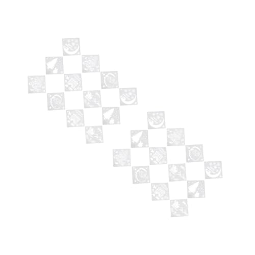 VILLCASE 2 Sätze Sprühmuster Transparente Ornamente Für Bastelsets Weihnachtsschmuck Zum Bemalen Weihnachtsprägeordner Tagebuchschablonen Dekorationen Weihnachtsschmuck 12 Stücke * 2 VILLCASE 2 Sätze Sprühmuster Transparente Ornamente Für Bastelsets Weihnachtsschmuck Zum Bemalen Weihnachtsprägeordner Tagebuchschablonen Dekorationen Weihnachtsschmuck 12 Stücke * 2 von VILLCASE
