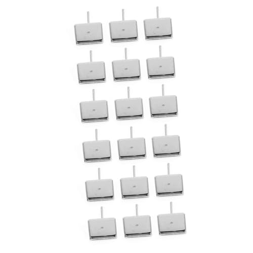 VILLCASE 2 Sätze Teiliges Diy Ohrring Zubehör Quadratische Ohrstecker Trays Rostfrei Robust Für Schmuckherstellung Earring Setting Tray Metall Basis Für Zuhause Und Stück * 2 VILLCASE 2 Sätze Teiliges Diy Ohrring Zubehör Quadratische Ohrstecker Trays Rostfrei Robust Für Schmuckherstellung Earring Setting Tray Metall Basis Für Zuhause Und Stück * 2 von VILLCASE