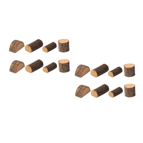 VILLCASE 2 Sätze Teiliges Holz Fotoclips Rustikale Memo Halter Für Karten Notizen Und Fotos Für Büro Wohnzimmer Schlafzimmer Und Veranstaltungen 8 Stück * 2 von VILLCASE