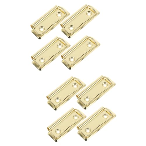 VILLCASE 2 Sätze Teiliges Metallklemmbrett Clips Für Dokumente Wiederverwendbare Binder Clips Für Bürobedarf Praktische Halterung Für Sammelmappen Und Papierorganisation 4 Stücke * 2 von VILLCASE