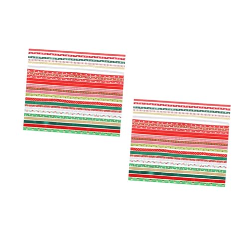 VILLCASE 2 Sätze Weihnachtsband Band Ornamente Weihnachtsdekorband Weihnachtsschneeflockenband Ribbon Stoffband Weihnachten Verpackungsband Weihnachtsserienband Polyester 26 Stück * 2 VILLCASE 2 Sätze Weihnachtsband Band Ornamente Weihnachtsdekorband Weihnachtsschneeflockenband Ribbon Stoffband Weihnachten Verpackungsband Weihnachtsserienband Polyester 26 Stück * 2 von VILLCASE