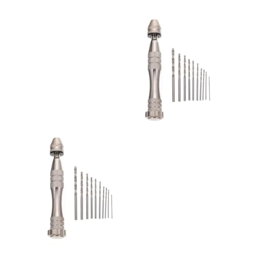 VILLCASE 2 Sets Bohr Und Schnitzwerkzeuge Locher Stanzbohrer Schlüssel Mini Handbohrer Zum Basteln Kleine Handbohrmaschine Zum Basteln Handwerkzeug Bohrer Handwerkzeuge Bohrer von VILLCASE