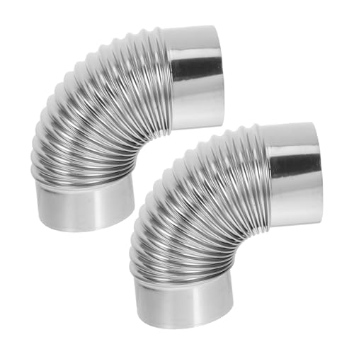 VILLCASE 2 Stück Auspuff heizungsrohr rauchabzug Abgasbogen dunstabzugshaube Flexible Abgasrohre Kaminofenrohr für Stabilität Ofenrohr aus Edelstahl Ofenrohre Rostfreier Stahl Silver VILLCASE 2 Stück Auspuff heizungsrohr rauchabzug Abgasbogen dunstabzugshaube Flexible Abgasrohre Kaminofenrohr für Stabilität Ofenrohr aus Edelstahl Ofenrohre Rostfreier Stahl Silver von VILLCASE