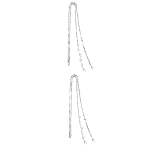 VILLCASE 2 Stück Diy Schulterkette für Handtaschen Verstellbare Metallkette Abnehmbarer Schulterriemen für Stylischer Tragegurt für Handtaschen und Handyhüllen Herzanhänger VILLCASE 2 Stück Diy Schulterkette für Handtaschen Verstellbare Metallkette Abnehmbarer Schulterriemen für Stylischer Tragegurt für Handtaschen und Handyhüllen Herzanhänger von VILLCASE