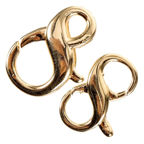 VILLCASE 2 Stück Doppelter Öffnungs karabinerhaken für Schmuckherstellung Goldfarbene Lobster Clasps Sichere Verschlüsse für Halsketten und Armbänder Vielseitig Einsetzbar für DIY VILLCASE 2 Stück Doppelter Öffnungs karabinerhaken für Schmuckherstellung Goldfarbene Lobster Clasps Sichere Verschlüsse für Halsketten und Armbänder Vielseitig Einsetzbar für DIY von VILLCASE