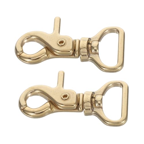 VILLCASE 2 Stück Drehbare Lobster Claw Schlüsselanhänger Robuste Karabinerhaken mit Ring für Taschen Diy Schmuckherstellung und Schlüsselmanagement von VILLCASE