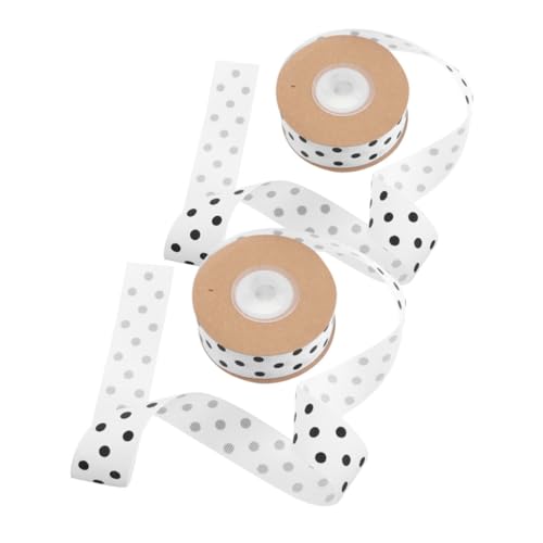 VILLCASE 2 Stück Gepunktetes Satinband Breit Yards pro Rolle für Diy Schleifen Blumendekorationen Bastelbedarf für Frühling Sommer VILLCASE 2 Stück Gepunktetes Satinband Breit Yards pro Rolle für Diy Schleifen Blumendekorationen Bastelbedarf für Frühling Sommer von VILLCASE