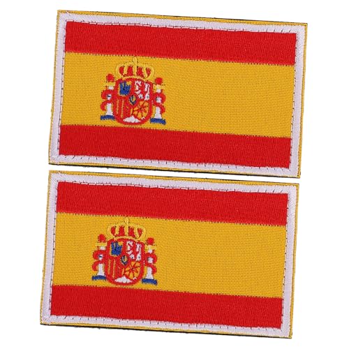 VILLCASE 2 Stück Gestickte Nationalflaggen Aufnäher zum Aufbügeln Selbstklebende DIY Patches für Kleidung Rucksäcke Hüte Reparaturfreundlich Langlebig Spanien Flagge VILLCASE 2 Stück Gestickte Nationalflaggen Aufnäher zum Aufbügeln Selbstklebende DIY Patches für Kleidung Rucksäcke Hüte Reparaturfreundlich Langlebig Spanien Flagge von VILLCASE