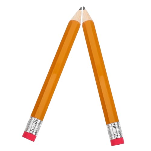 VILLCASE 2 Stück Große Holzbleistifte mit Radiergummi und Schutzkappe als Schulbedarf und Witzige Fotorequisiten für Lehrer Gelbe Ausführung VILLCASE 2 Stück Große Holzbleistifte mit Radiergummi und Schutzkappe als Schulbedarf und Witzige Fotorequisiten für Lehrer Gelbe Ausführung von VILLCASE