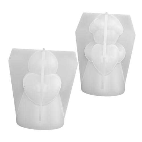 VILLCASE 2 Stück Handgefertigte Silikonform Kleine Engelsformen Wiederverwendbare Engelsform Einzigartige Harzformen Mädchenformen Silikon Ornamentformen Für Epoxidharz von VILLCASE
