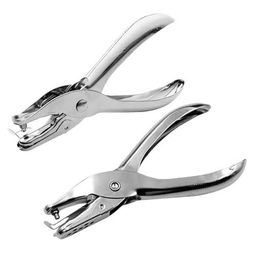 VILLCASE 2 Stück Handlocher aus Metall für Papier Lochstanzer für Diy Bastelprojekte Scrapbooking und Etiketten Präzise und Benutzerfreundlich VILLCASE 2 Stück Handlocher aus Metall für Papier Lochstanzer für Diy Bastelprojekte Scrapbooking und Etiketten Präzise und Benutzerfreundlich von VILLCASE