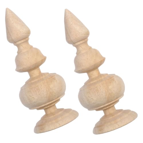 VILLCASE 2 Stück Holz Kugel Finials Unbehandelte Massivholz Posten Ergonomisch Geformt Vielseitig Für Treppen Bettpfosten Innendekoration VILLCASE 2 Stück Holz Kugel Finials Unbehandelte Massivholz Posten Ergonomisch Geformt Vielseitig Für Treppen Bettpfosten Innendekoration von VILLCASE