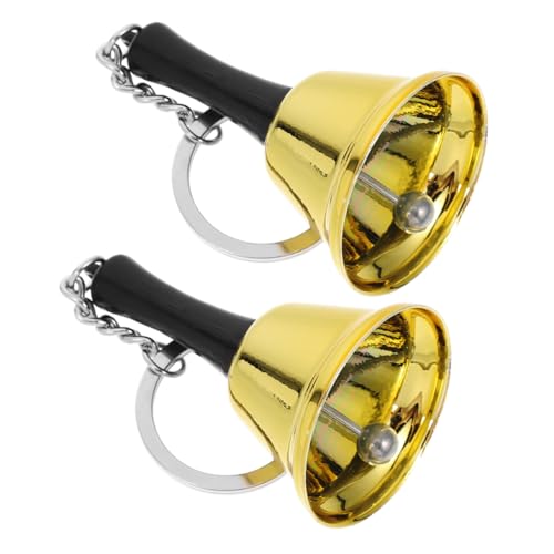 VILLCASE 2 Stück Metall Mini Handglocke Schlüsselanhänger Handheld Essensglocke für Schule Restaurant Spiele und Zuhause Praktisch Tragbar und Langlebig VILLCASE 2 Stück Metall Mini Handglocke Schlüsselanhänger Handheld Essensglocke für Schule Restaurant Spiele und Zuhause Praktisch Tragbar und Langlebig von VILLCASE