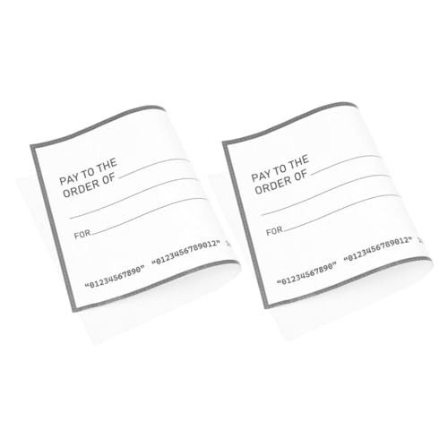 VILLCASE 2 Stück Riesige Wiederverwendbare Trockenlösch Fake Checks Jumbo Groß für Partys Hochzeiten Geburtstagsfeiern Spendenaktionen und Pranks von VILLCASE