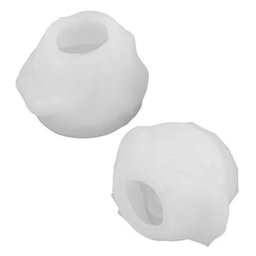 VILLCASE 2 Stück Silikon Blumenkerzenformen Rosen Pfingstrosenmotive Langlebige Epoxidharz-gießformen für DIY Kerzen Seifen Fondant und Bastelbedarf von VILLCASE