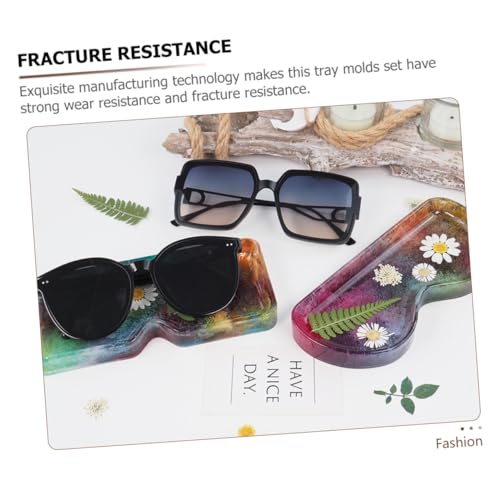 VILLCASE 2 Stück Silikonform für DIY Brillenhalter Tablett Epoxidharz Gießform Flexibel Sicher Kreativ für Individuelle Gläserablage Geschenkidee Crafting VILLCASE 2 Stück Silikonform für DIY Brillenhalter Tablett Epoxidharz Gießform Flexibel Sicher Kreativ für Individuelle Gläserablage Geschenkidee Crafting von VILLCASE