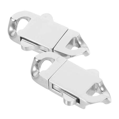 VILLCASE 2 Stück Teiliges Edelstahl Federverschlüsse für Armbänder und Halsketten Langlebige Metallverschlusskarabiner mit Schnellem Federmechanismus Geeignet für Schmuckherstellung und VILLCASE 2 Stück Teiliges Edelstahl Federverschlüsse für Armbänder und Halsketten Langlebige Metallverschlusskarabiner mit Schnellem Federmechanismus Geeignet für Schmuckherstellung und von VILLCASE