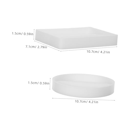 VILLCASE 2 Stück Teiliges Silikon-formset für DIY Namensschildhalter Epoxidharz Visitenkartenständer Form Langlebige Silikon Business Card Display Stand Form für Handgemachte Bürodekoration von VILLCASE