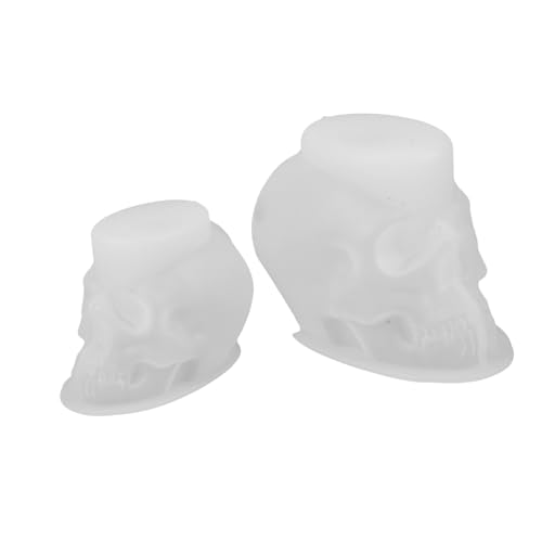 VILLCASE 2 Stück Teiliges Totenkopf Silikonform Detaillierte Halloween Schädel Gießform für DIY Kerzen Seifen Epoxidharz und Wachs Wiederverwendbare Schädelkopf Formen für Kreative VILLCASE 2 Stück Teiliges Totenkopf Silikonform Detaillierte Halloween Schädel Gießform für DIY Kerzen Seifen Epoxidharz und Wachs Wiederverwendbare Schädelkopf Formen für Kreative von VILLCASE