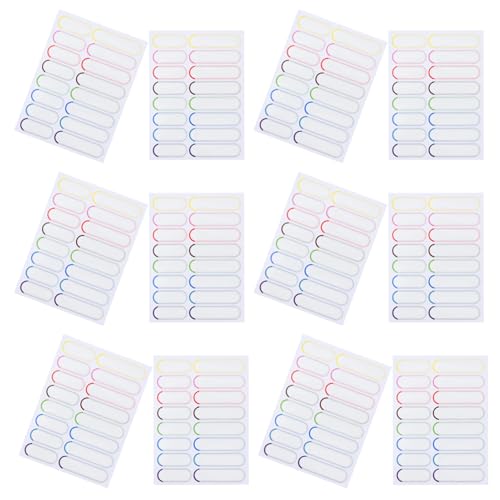 VILLCASE 20 Blatt Wasserdichtes Flaschenetikett Wasserfeste Namensetiketten für Tags für Wasserflaschen Flaschenetiketten für die Babyparty Flaschenname Aufkleber PVC selbstklebend von VILLCASE