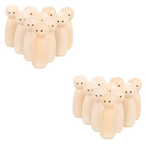 VILLCASE Peg Doll 20 Stk Diy-puppe Dekorative Puppe Figuren Wohnkultur Kinder Malen Spielzeug Leer Holzfiguren Für Malerei Holzfiguren Für Dekoration Diy Holzpuppe Puppenschmuck Aus Holz Hölzern VILLCASE Peg Doll 20 Stk Diy-puppe Dekorative Puppe Figuren Wohnkultur Kinder Malen Spielzeug Leer Holzfiguren Für Malerei Holzfiguren Für Dekoration Diy Holzpuppe Puppenschmuck Aus Holz Hölzern von VILLCASE