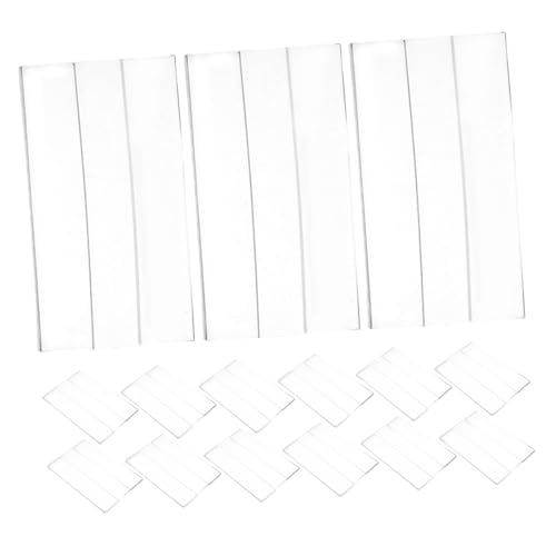 VILLCASE 20 Stück Acryl Preisschildhalter Wandmontage für Supermärkte und Einzelhandel Wasserfest und Langlebig für Preispräsentationen und Etikettierung von VILLCASE
