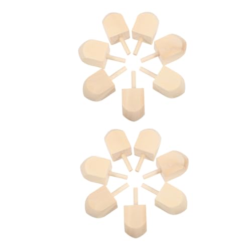 VILLCASE 20 Stück Holz Dreidel Hanukkah Gyro Unbemalt DIY Bastelset Traditionelle Chanukka Natürliche Holzqualität Festliche Deko VILLCASE 20 Stück Holz Dreidel Hanukkah Gyro Unbemalt DIY Bastelset Traditionelle Chanukka Natürliche Holzqualität Festliche Deko von VILLCASE