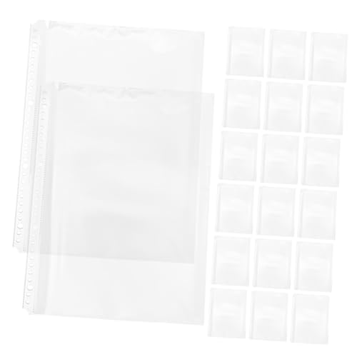 VILLCASE 20 Stück Innentasche Für Ordner Durchsichtige Dokumentenhüllen Ordner Mit Losen Blättern Lose Blatteinsätze Ordner Dokument Taschen Dateieinfügungen Löschen Transparent Pp von VILLCASE