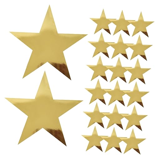 VILLCASE 20 Stück Teiliges Goldene Papier Sterne Dekoration Leichte Praktische Party und Festtagsdeko für Pinnwand Wand Fenster für Hochzeit Geburtstag Shower Jubiläum Valentinstag VILLCASE 20 Stück Teiliges Goldene Papier Sterne Dekoration Leichte Praktische Party und Festtagsdeko für Pinnwand Wand Fenster für Hochzeit Geburtstag Shower Jubiläum Valentinstag von VILLCASE