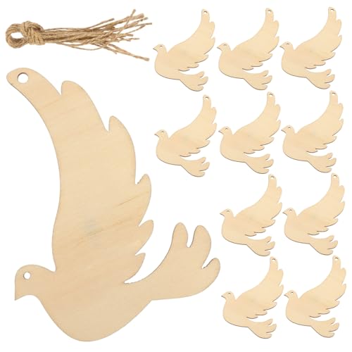 VILLCASE 20 Stück Teiliges Holzscheiben Vogel Form Naturbelassene Holzstücke für DIY Bastelprojekte Bemalbare Holzplatten zum Gravieren und Dekorieren für Kreative Handarbeiten und VILLCASE 20 Stück Teiliges Holzscheiben Vogel Form Naturbelassene Holzstücke für DIY Bastelprojekte Bemalbare Holzplatten zum Gravieren und Dekorieren für Kreative Handarbeiten und von VILLCASE