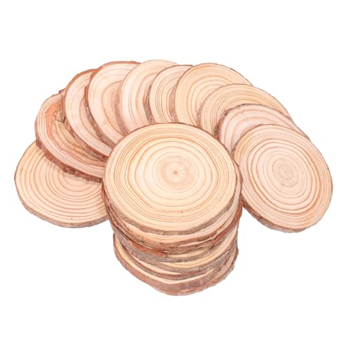VILLCASE 20 Stück Teiliges Unbehandelte Runde Holzscheiben aus Naturholz DIY Bastelmaterial für Hochzeitsdeko Türanhänger Kreative Handwerksprojekte Nachhaltige Holzstücke VILLCASE 20 Stück Teiliges Unbehandelte Runde Holzscheiben aus Naturholz DIY Bastelmaterial für Hochzeitsdeko Türanhänger Kreative Handwerksprojekte Nachhaltige Holzstücke von VILLCASE