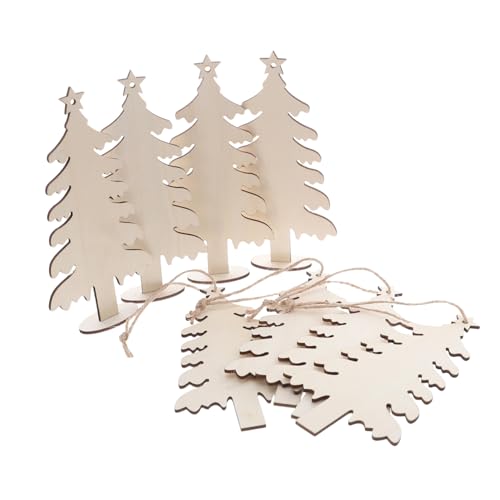 VILLCASE 20 Stück Teiliges Weihnachtsbaum-holz-dekorationen Unbehandelte Holzscheiben Glatte Oberfläche Zum Bemalen Basteln Familienaktivitäten Weihnachten VILLCASE 20 Stück Teiliges Weihnachtsbaum-holz-dekorationen Unbehandelte Holzscheiben Glatte Oberfläche Zum Bemalen Basteln Familienaktivitäten Weihnachten von VILLCASE
