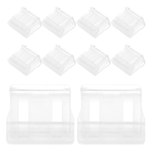 VILLCASE 20 Stück Transparente Push Clips für Dokumente Praktische Büroklammern für Schule Büro und Zuhause Langlebig und zur Organisation von Notizen und Papieren von VILLCASE