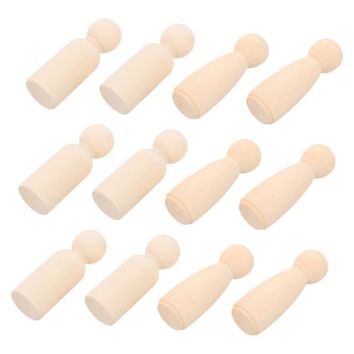 VILLCASE 20 Stück Unvollendete Holzfiguren für Kreative Bastelprojekte Diy Kunst und Dekoration Beige für Familienaktivitäten VILLCASE 20 Stück Unvollendete Holzfiguren für Kreative Bastelprojekte Diy Kunst und Dekoration Beige für Familienaktivitäten von VILLCASE