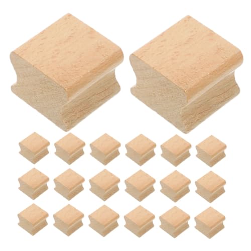 VILLCASE 20 Stück hölzernes Siegel Holzstempel Leere Stempel Gravurstempel leichtgewichtige Stempel Schnitzen eines quadratischen Holzsiegels von Holzschnitzereien Light Brown VILLCASE 20 Stück hölzernes Siegel Holzstempel Leere Stempel Gravurstempel leichtgewichtige Stempel Schnitzen eines quadratischen Holzsiegels von Holzschnitzereien Light Brown von VILLCASE