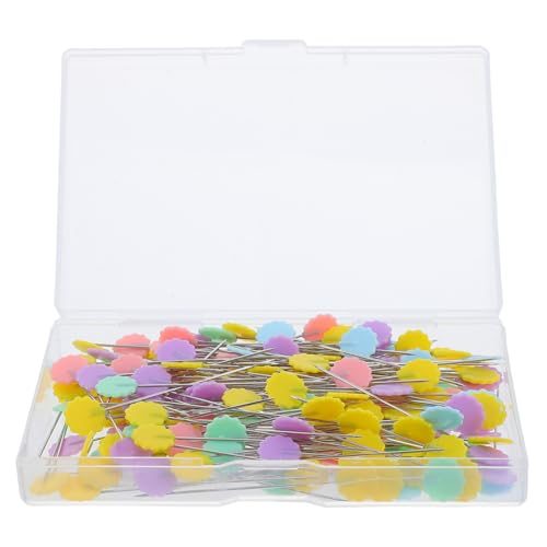 VILLCASE 200 Stück Blumenform Nähnadeln mit Aufbewahrungsbox Farbige Stecknadeln für DIY Projekte Quilten und Handarbeiten für und Bastler VILLCASE 200 Stück Blumenform Nähnadeln mit Aufbewahrungsbox Farbige Stecknadeln für DIY Projekte Quilten und Handarbeiten für und Bastler von VILLCASE