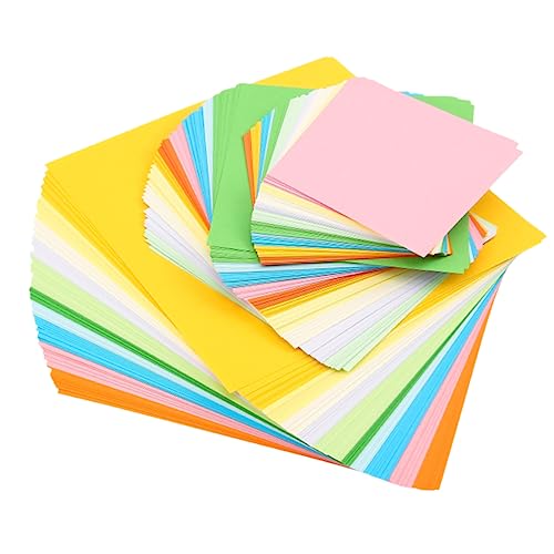 VILLCASE 200 Stück Handgefertigtes Origami -farbiges Papier farbiges Druckpapier Zeichnung basteln für bastelmaterial für craft paper Origami- Bastelpapier für von VILLCASE