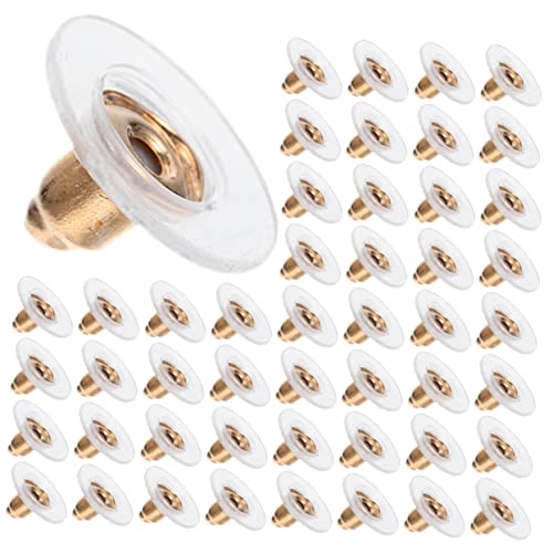 VILLCASE 200 Stück Ohrstecker Verschlüsse Diy Ohrschmuck Zubehör Sichere Ohrring Stopper für Hängende und Schwere Ohrstecker Kompatibel mit Allen Ohrringarten Langlebig und Komfortabel von VILLCASE