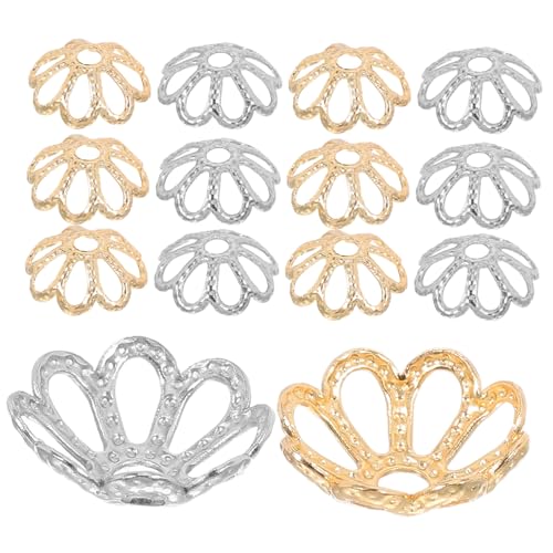 VILLCASE 200 Stück Spacer Caps für und Armbänder Schmuckzubehör für Diy Schmuckherstellung Dekorative Metallkappen Langlebig und Elegant von VILLCASE