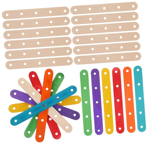 VILLCASE 200 Stück Teiliges Bunte und Naturfarbene Popsicle Sticks mit Löchern Holzstäbchen für Bastelarbeiten Diy Kunstprojekte Leichte Handhabung für Schulprojekte und Kreative Gestaltung VILLCASE 200 Stück Teiliges Bunte und Naturfarbene Popsicle Sticks mit Löchern Holzstäbchen für Bastelarbeiten Diy Kunstprojekte Leichte Handhabung für Schulprojekte und Kreative Gestaltung von VILLCASE