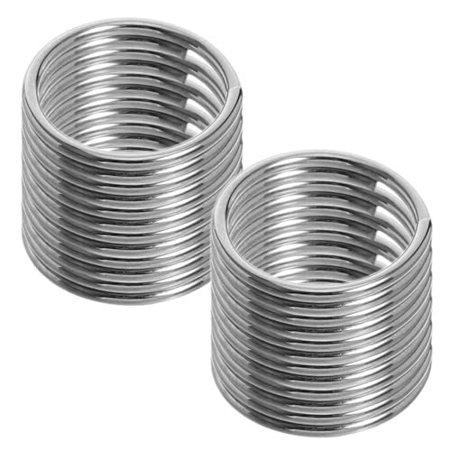 VILLCASE 200 Stück Teiliges Edelstahl Schlüsselringe Doppel-spaltringe für DIY Schmuckherstellung Langlebig Rostfrei Glatte Oberfläche für Schlüsselanhänger Armbänder Halsketten Vielseitig VILLCASE 200 Stück Teiliges Edelstahl Schlüsselringe Doppel-spaltringe für DIY Schmuckherstellung Langlebig Rostfrei Glatte Oberfläche für Schlüsselanhänger Armbänder Halsketten Vielseitig von VILLCASE