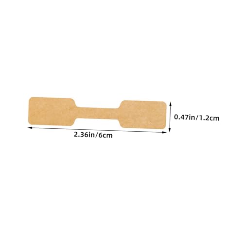 VILLCASE 2000 Stück Selbstklebende Beschreibbare Schmuckpreis-etiketten aus Kraftpapier Rechteckige Aufkleber für Ringe Halsketten Armbänder Ohrringe Professionelle Schmuckanzeigen und von VILLCASE
