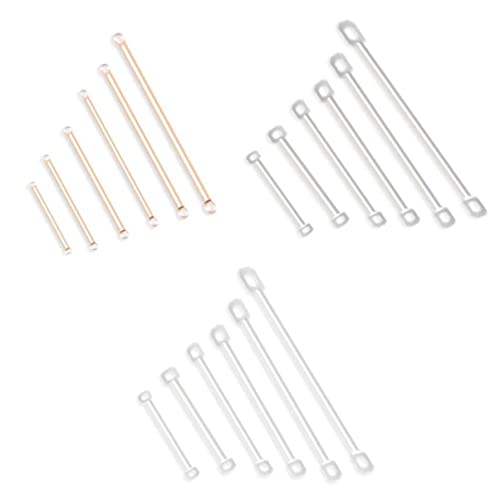 VILLCASE 200st Ohrringverbinder Diy Schmuckverbinder Stangenverbinder Schmuckherstellung Stangenglieder Kleben Ohrring Kronleuchter Ohrringanhänger Ohrstecker Ohrringe Schmücken von VILLCASE