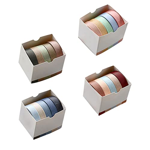 VILLCASE 20Rollen Washi Tape Farbiges Dekoratives Klebeband für DIY Kunst Geschenkverpackung und Scrapbooking Vielseitig Einsetzbar für Notizbücher Fotoalben und Bastelprojekte von VILLCASE