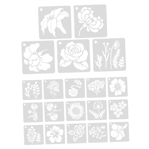 VILLCASE 20Stücke Präzise Malschablonen für DIY Dekoration Holz Möbel Gartenzaun und Stoffe für Kunstprojekte und Anfängerfreundlichkeit VILLCASE 20Stücke Präzise Malschablonen für DIY Dekoration Holz Möbel Gartenzaun und Stoffe für Kunstprojekte und Anfängerfreundlichkeit von VILLCASE